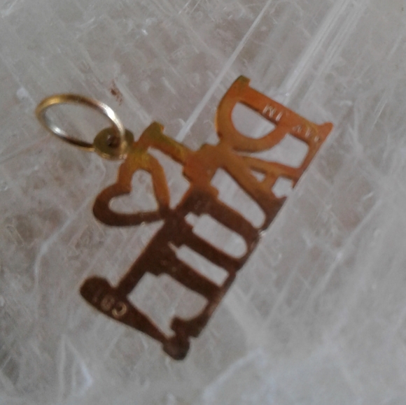 14K Solid Yellow Gold " I ❤ Paul " pendant - Picture 10 of 11